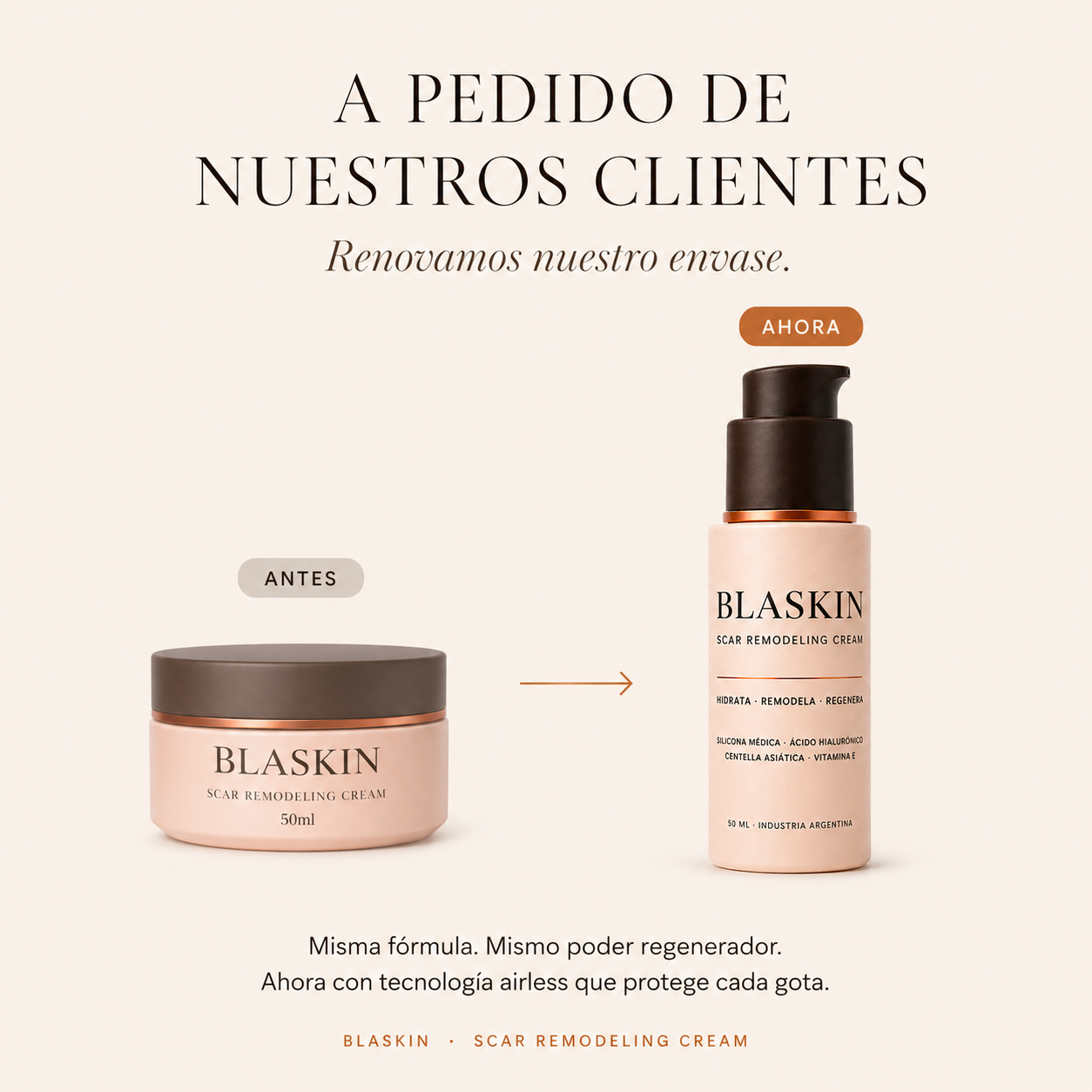 BLASKIN Crema Remodeladora de Cicatrices de Acné - 50ml