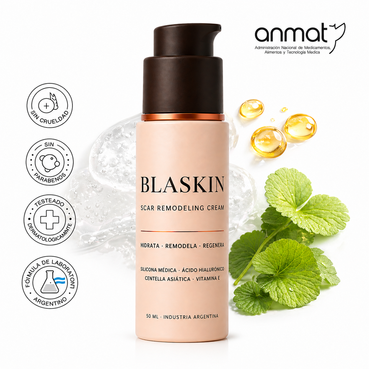 BLASKIN Crema Remodeladora de Cicatrices de Acné - 50ml